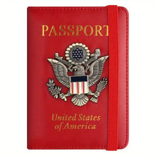 将图片加载到图库查看器,Creative Passport Holder Cover With 3D Metal Badge