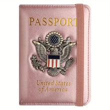 将图片加载到图库查看器,Creative Passport Holder Cover With 3D Metal Badge