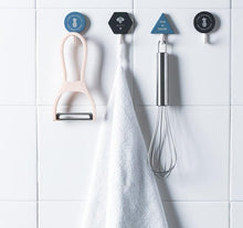 将图片加载到图库查看器,Creative Simple Hook Geometry Hook Key Umbrella Clothes Hook Strong Bathroom Wall Hook Wall Hanger Wall Keychains Holder Hanger Organizer for Home Office Dorm Rooms Decoration