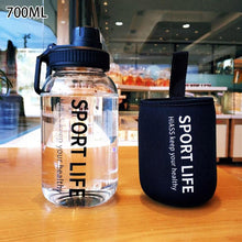 将图片加载到图库查看器,Creative Water Bottle Glass Drink Bottles For Camping Hiking Climbing Sport Bottle Portable Bottle Drinkware Eco-friendly Wide Mouth Glass Drinking Water Bottle Reusable Sport Water Bottles for Gym Hiking