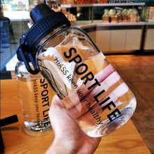 将图片加载到图库查看器,Creative Water Bottle Glass Drink Bottles For Camping Hiking Climbing Sport Bottle Portable Bottle Drinkware Eco-friendly Wide Mouth Glass Drinking Water Bottle Reusable Sport Water Bottles for Gym Hiking