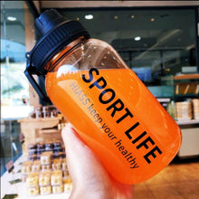 将图片加载到图库查看器,Creative Water Bottle Glass Drink Bottles For Camping Hiking Climbing Sport Bottle Portable Bottle Drinkware Eco-friendly Wide Mouth Glass Drinking Water Bottle Reusable Sport Water Bottles for Gym Hiking