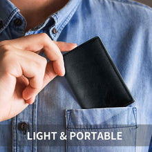 Load image into Gallery viewer, Credit Card Holder RFID Blocking Genuine Leather Vintage Aluminum Business Wallet