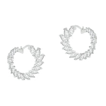 将图片加载到图库查看器,Crescent Moon Earrings Made With Crystals