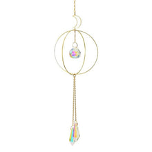 Load image into Gallery viewer, Crystal Ball Star Moon Sun Ring Rainbow Catcher Crystal Pendant Hanging Crystal Sun catcher Ornament Prism Stone Beads Ornament Home Window Wind-chimes Car Decoration