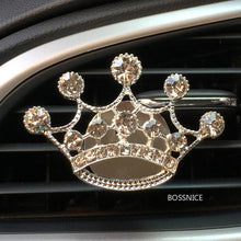 将图片加载到图库查看器,Crystal Bling Sparking Car Fragrance Diffuser Air Freshener Bling Car Accessories Girls Purse High Heel Car Air Freshener Auto Outlet Perfume Clip Car Scent Diffuser Elegant Perfume Clip Diamond Crown Car Aromatherapy Car Decoration