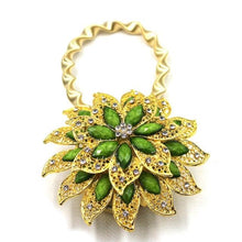 Load image into Gallery viewer, Crystal Curtain Tieback Elasticity Curtain Straps Metal Rhinestone Curtains Holder Clips Flower Shaped Curtain Accessories Crystal Curtain Magnetic Tieback Flower Curtain Clips Buckle With Stretchy Wire Rope For Home Office Decor 25-75cm