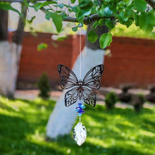 Load image into Gallery viewer, Crystal Garden Sun-catcher Hanging Crystals Prisms Ornament For Window Glass Chandelier Solar Hummingbird Owl Wind Chimes Rainbow Chaser Garden Hanging Curtain Pendant Home Decor Gift Boxed Sun Catcher Gift Idea For Mom Friends Grandma Hummingbird