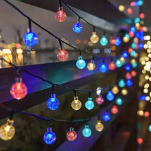 Load image into Gallery viewer, Crystal Globe Solar String Lights