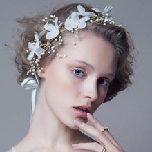 Load image into Gallery viewer, Crystal Pearl Hair Belt Wedding Bridal Hair Ornaments Hair Jewelry Decorations for Brides Wedding Gorgeous Hair Accessories For Women