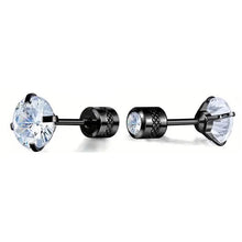 Load image into Gallery viewer, Cubic Zirconia Screw Back Stainless Steel Stud Earrings