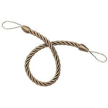 Load image into Gallery viewer, Curtain Tie Backs Gold Handmade Weave Curtain Holder Clip Buckle Rope Home Decorative Room Accessories Curtain Tieback Curtain Handmade Tiebacks Ropes Holdbacks 74CM