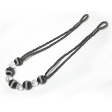 Load image into Gallery viewer, Curtain Tie Backs Rope Curtain Tiebacks With Bling Crystal Beads Curtain Decor Accessories Clips Curtain Holders For Drape Durable Tie Backs Drapery Holdbacks Holder For Window Curtain Panels Drapes Home Decor