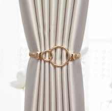 Load image into Gallery viewer, Curtain Tieback High Quality Elastic Holder Hook Buckle Clip Pretty And Fashion Polyester Decorative Home Accessories Leaves Curtain Holder Holdback For Window Drapery Convenient Office Home Decoration Buckle Holdbacks Curtain Straps