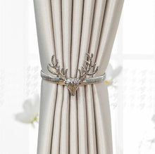 Load image into Gallery viewer, Curtain Tieback High Quality Elastic Holder Hook Buckle Clip Pretty And Fashion Polyester Decorative Home Accessories Leaves Curtain Holder Holdback For Window Drapery Convenient Office Home Decoration Buckle Holdbacks Curtain Straps