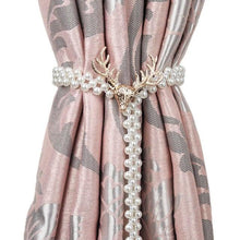 Load image into Gallery viewer, Curtain Tieback High Quality Elastic Holder Hook Buckle Clip Pretty and Fashion Polyester Decorative Home Accessories Modern Style Convenient Drape Tie Backs,Handmade Curtains Holdbacks Holder for Home Kitchen Office