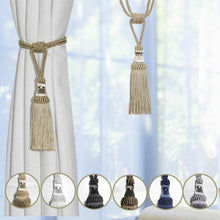 将图片加载到图库查看器,Curtain Tiebacks Tassel Curtain Clips Rope Curtain Tie Backs Holdbacks Decorative Curtain Holder Accessories For Drape Curtain Holdbacks Braided Buckle Home Decorative Window Drapery Ball Tassels Tieback 50cm