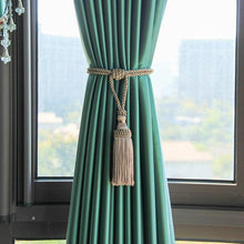 将图片加载到图库查看器,Curtain Tiebacks Tassel Curtain Clips Rope Curtain Tie Backs Holdbacks Decorative Curtain Holder Accessories For Drape Curtain Holdbacks Braided Buckle Home Decorative Window Drapery Ball Tassels Tieback 50cm