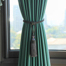 将图片加载到图库查看器,Curtain Tiebacks Tassel Curtain Clips Rope Curtain Tie Backs Holdbacks Decorative Curtain Holder Accessories For Drape Curtain Holdbacks Braided Buckle Home Decorative Window Drapery Ball Tassels Tieback 50cm