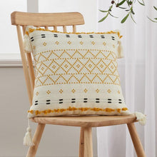 Load image into Gallery viewer, Cushion Cover Cotton Linen Pillowcase Tufted Beige Decorative Fashionable Cotton Hand-Woven Throw Pillow Covers Tufted Pillow Covers Bedroom Throw Pillow Cushion For Bed Home
