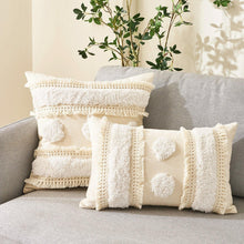 Load image into Gallery viewer, Cushion Cover Cotton Linen Pillowcase Tufted Beige Decorative Fashionable Cotton Hand-Woven Throw Pillow Covers Tufted Pillow Covers Bedroom Throw Pillow Cushion For Bed Home