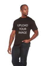 将图片加载到图库查看器,Custom Printed Men's Bamboo Viscose/Organic Cotton Short Sleeve T-Shirt