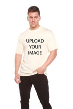 将图片加载到图库查看器,Custom Printed Men's Bamboo Viscose/Organic Cotton Short Sleeve T-Shirt