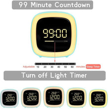 将图片加载到图库查看器,Cut Digital Alarm Clock Cartoon Night Light Desk Alarm Clock Cute Toddler Alarm Clock Dimming Sleep Training Clock with Night Light Kids Wake Up Clock USB Rechargeable Easy Setting Kids Clocks for Bedrooms Rechargeable Battery Christmas gift for Kids