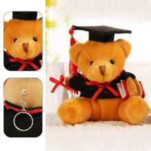 将图片加载到图库查看器,Cute And Charming 9cm Lovely Bear Plush Doll with Graduation Outfit, Realistic Stuffed Baby Doll Teddy Plush Toy for Children and Adult Gift