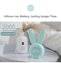 将图片加载到图库查看器,Cute Bunny Ear LED Digital Alarm Clock Electronic Kids Alarm Clock for Kids Children's Alarm Clocks for Girls Boys Bedroom Night Light for Kids Touch Control and Snoozing with USB Sound Control Rabbit Night Lamp Desk Clock Home Decoration