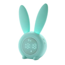 将图片加载到图库查看器,Cute Bunny Ear LED Digital Alarm Clock Electronic Kids Alarm Clock for Kids Children's Alarm Clocks for Girls Boys Bedroom Night Light for Kids Touch Control and Snoozing with USB Sound Control Rabbit Night Lamp Desk Clock Home Decoration