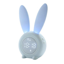 将图片加载到图库查看器,Cute Bunny Ear LED Digital Alarm Clock Electronic Kids Alarm Clock for Kids Children's Alarm Clocks for Girls Boys Bedroom Night Light for Kids Touch Control and Snoozing with USB Sound Control Rabbit Night Lamp Desk Clock Home Decoration