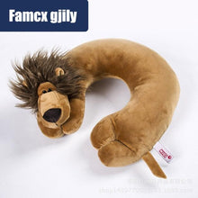 Load image into Gallery viewer, Cute Cartoon Animal U-shaped Memory Travel Pillow Neck Support Headrest Office Car Airplane Sleep Soft Travel Neck Pillow Animal for Neck & Head Support Cute Wild Life Stuffed Pillow Accessory for Naps Novelty Stuffed Animal For Adults And Children