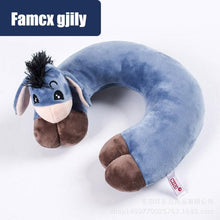 Load image into Gallery viewer, Cute Cartoon Animal U-shaped Memory Travel Pillow Neck Support Headrest Office Car Airplane Sleep Soft Travel Neck Pillow Animal for Neck & Head Support Cute Wild Life Stuffed Pillow Accessory for Naps Novelty Stuffed Animal For Adults And Children
