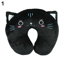 将图片加载到图库查看器,Cute Cartoon Animals U Shaped Pillow Toddler Neck Pillow Travel Car Neck Rest Pillow Support Head Rest Cushion Panda Cat Bear Rabbit Pig Kids Travel Pillow Toddler Neck Pillow U-Shaped Animal Kids Neck Pillow With 3D Embroidery For Airplane
