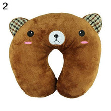 将图片加载到图库查看器,Cute Cartoon Animals U Shaped Pillow Travel Car Neck Rest Pillow Support Head Rest Cushion Panda Cat Bear Rabbit Pig Multi-Color Cartoon U Shaped Neck Pillow Comfortable Travel Pillow Inflatable Pillow Neck Pillow Lightweight Soft Pillows