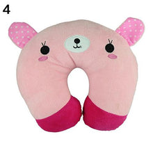 将图片加载到图库查看器,Cute Cartoon Animals U Shaped Pillow Travel Car Neck Rest Pillow Support Head Rest Cushion Panda Cat Bear Rabbit Pig Multi-Color Cartoon U Shaped Neck Pillow Comfortable Travel Pillow Inflatable Pillow Neck Pillow Lightweight Soft Pillows