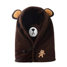 Load image into Gallery viewer, Cute Cartoon Children Winter Animal Bear Ski Masks Hats Kids Baby Thermal Fleece Balaclava Face Beanies Warmer Skellies Hats Kids Winter Fleece Warmer Balaclava Cap Thermal Tactical Military Helmet Windproof Full Face Mask Cover Ski Beanies