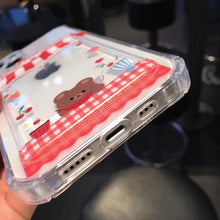 Load image into Gallery viewer, Cute Cartoon Wallet Card Pocket Holder Phone Case For iPhone 14 Pro Max 13 12 11 X XR XS 7 8 Plus Transparent Shockproof Cartoon Phone Case For iPhone Unique Funny Phone Case Design