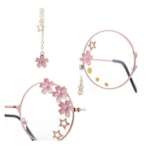 Load image into Gallery viewer, Cute Clear Optical Glasses Frame Women Round Frame Retro Eyeglasses Decoration Eyewear Blue Light Blocking Glasses Women Thick Round Rim Frame Ladies Eyeglasses