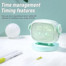 Load image into Gallery viewer, Cute Night Light Alarm Clock Timing Countdown Alarm Clock Kids Alarm Clock Pink for Girls Bedroom Ok to Wake Children's Sleep Trainer Wake Up Light & Night Light LED Smart Kids Alarm Clock Night Light For Home Decor