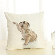 Load image into Gallery viewer, Cute Pet Dog Printed Cushion Cover Linen Pillow Cover Decorative Throw Pillow Cover For Sofa Chair Home