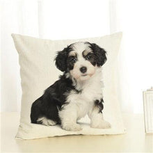 Load image into Gallery viewer, Cute Pet Dog Printed Cushion Cover Linen Pillow Cover Decorative Throw Pillow Cover For Sofa Chair Home