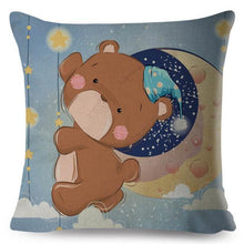 将图片加载到图库查看器,Cute Pillow Cover Cartoon Giraffe Fox Reindeer Animal Nordic Polyester Cotton Cushion Cover For Sofa Home Kids Room Decor Throw Pillow Cases Cartoon Animal Woodland Decorative Cotton Cushion Cover Home Baby Room Decor Standard Pillowcase