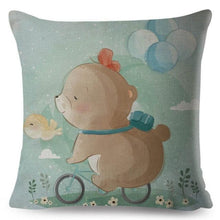 将图片加载到图库查看器,Cute Pillow Cover Cartoon Giraffe Fox Reindeer Animal Nordic Polyester Cotton Cushion Cover For Sofa Home Kids Room Decor Throw Pillow Cases Cartoon Animal Woodland Decorative Cotton Cushion Cover Home Baby Room Decor Standard Pillowcase