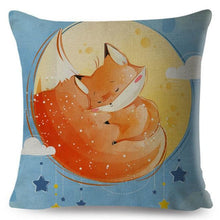 将图片加载到图库查看器,Cute Pillow Cover Cartoon Giraffe Fox Reindeer Animal Nordic Polyester Cotton Cushion Cover For Sofa Home Kids Room Decor Throw Pillow Cases Cartoon Animal Woodland Decorative Cotton Cushion Cover Home Baby Room Decor Standard Pillowcase