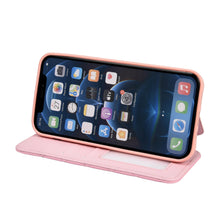Load image into Gallery viewer, Cute Pink Wallet Flip Leather Phone Case For iPhone 14 13 12 Pro Max 11 Xr Xs X Cute Crown Cover For 7 8 Plus Card Shock Absorption Card Pocket Pocket Full Protection Horizontal Stand Function Leather Phone Case