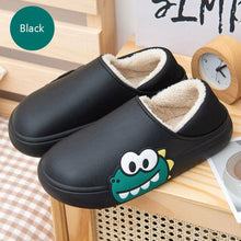 将图片加载到图库查看器,Cute Side Bear Waterproof Cotton Women Shoes Winter Warm Indoor Outdoor Wrapped Heel Slippers EVA Comfort Memory Foam Slippers Waterproof Non Skid Warm Washable Cotton Shoes Loafer Slippers