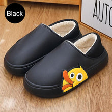 将图片加载到图库查看器,Cute Side Bear Waterproof Cotton Women Shoes Winter Warm Indoor Outdoor Wrapped Heel Slippers EVA Comfort Memory Foam Slippers Waterproof Non Skid Warm Washable Cotton Shoes Loafer Slippers
