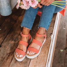 将图片加载到图库查看器,Cute Summer Women Golden Sandals Platform Heels Cross Strap Ankle Lace Beach Party Shoes Open Toe Ankle Platform Strap Casual Shoes Platform Wrap Rubber Sole Flat Sandal